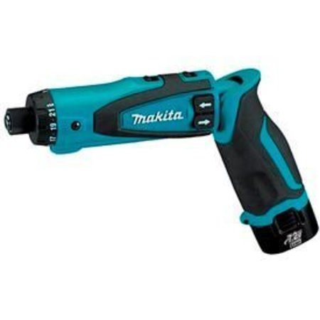 MAKITA Makita® DF012DSE, 7.2v Lithium-Ion Cordless 1/4" Hex Driver-Drill Kit w/ Auto-Stop Clutch DF012DSE